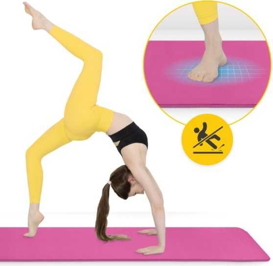 Mata do ćwiczeń 180×60 NBR 4FIZJO Jogi Pilates Aerobiku Cardio 1cm