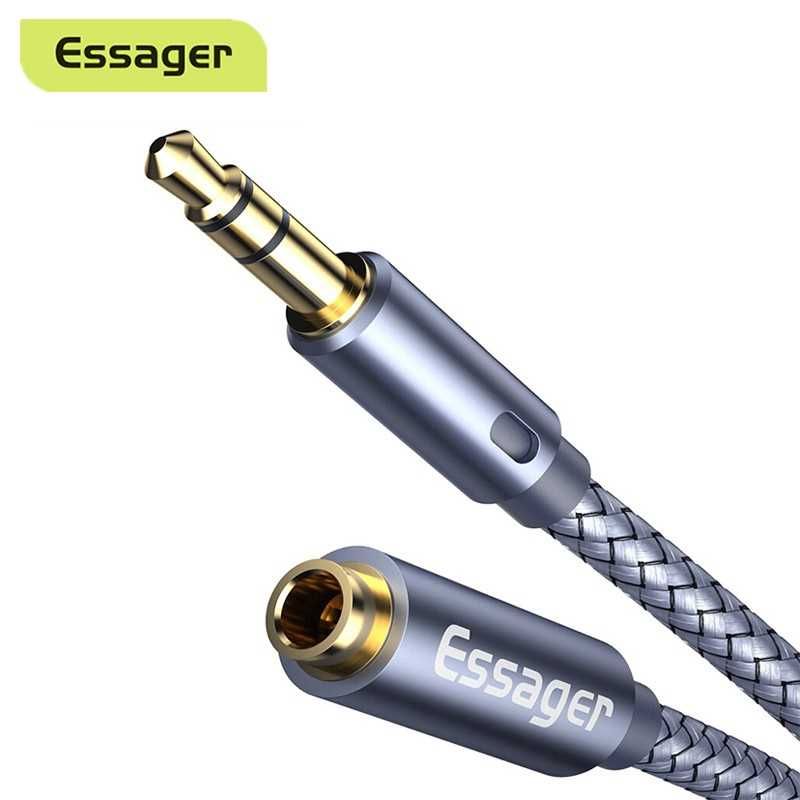 przedłużacz  3.5mm AUX mini jack 2m audio kabel żeński-męski M-F