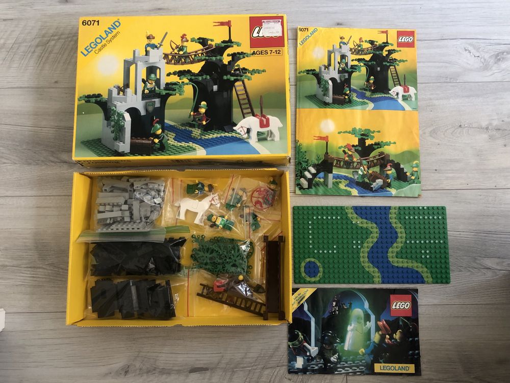 LEGO 1990r Forestmen Crossing 6071 pudełko + instrukcja UNIKAT castle