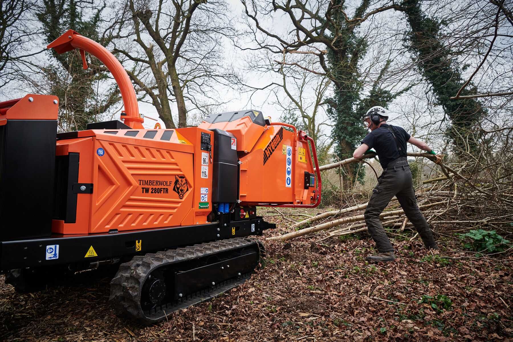 TIMBERWOLF tw 280 FTR–RĘBAK NA GĄSIENICACH Rębak gąsienicy Vtr dies