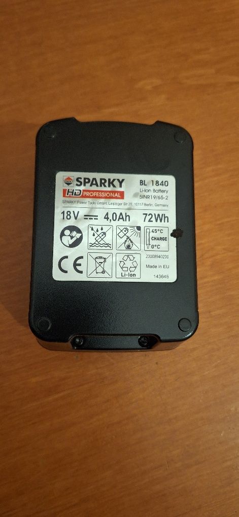 Akumulator 18v Sparky 4ah
