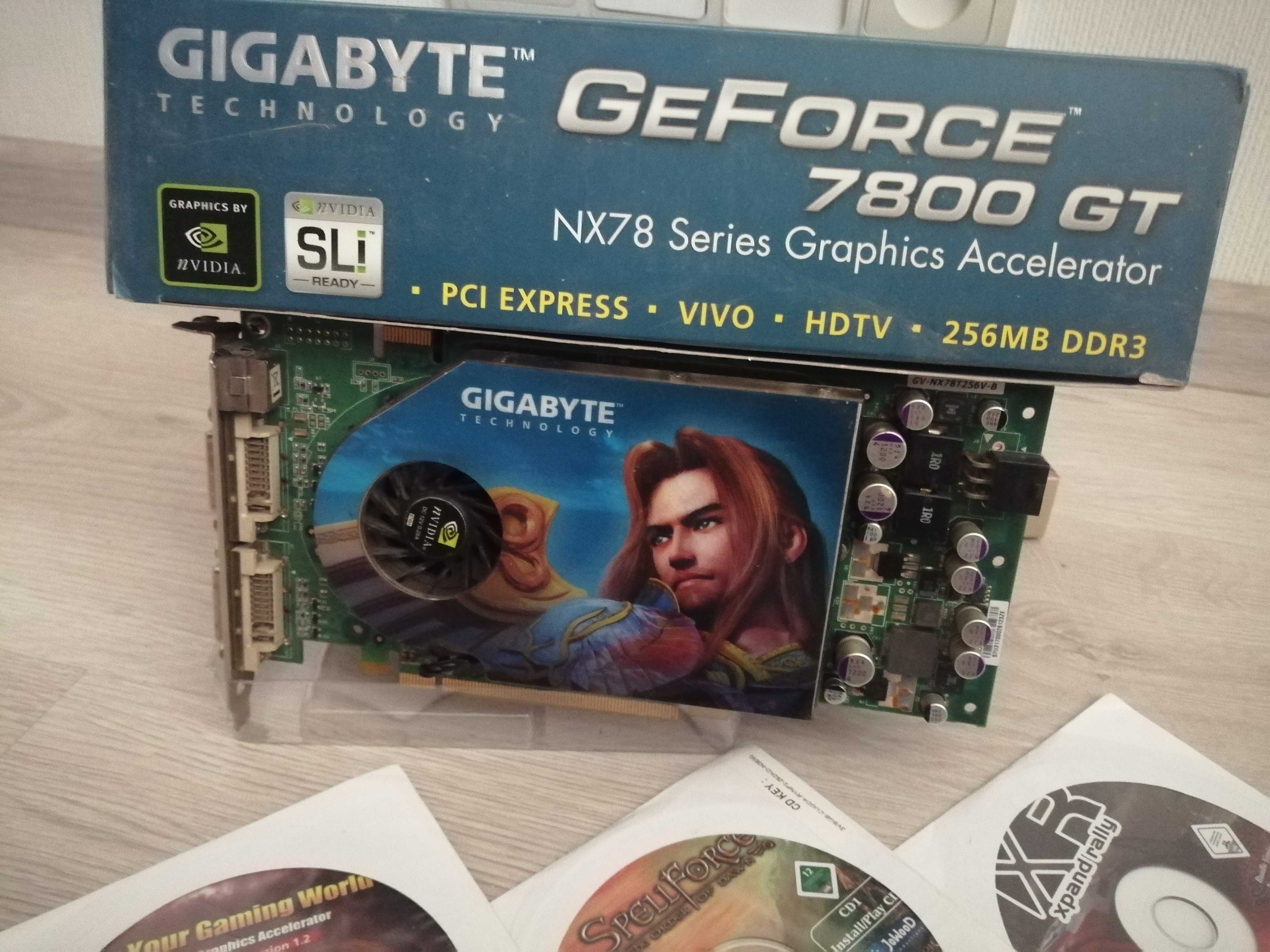 раритетная видеокарта  GeForce 7800 GT