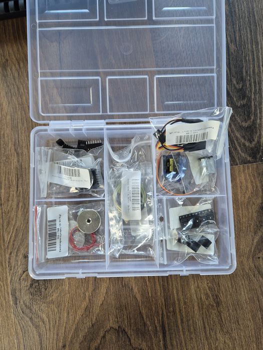 Duży zestaw elektroniki Arduino, czujniki, wyświetlacze, przełączniki