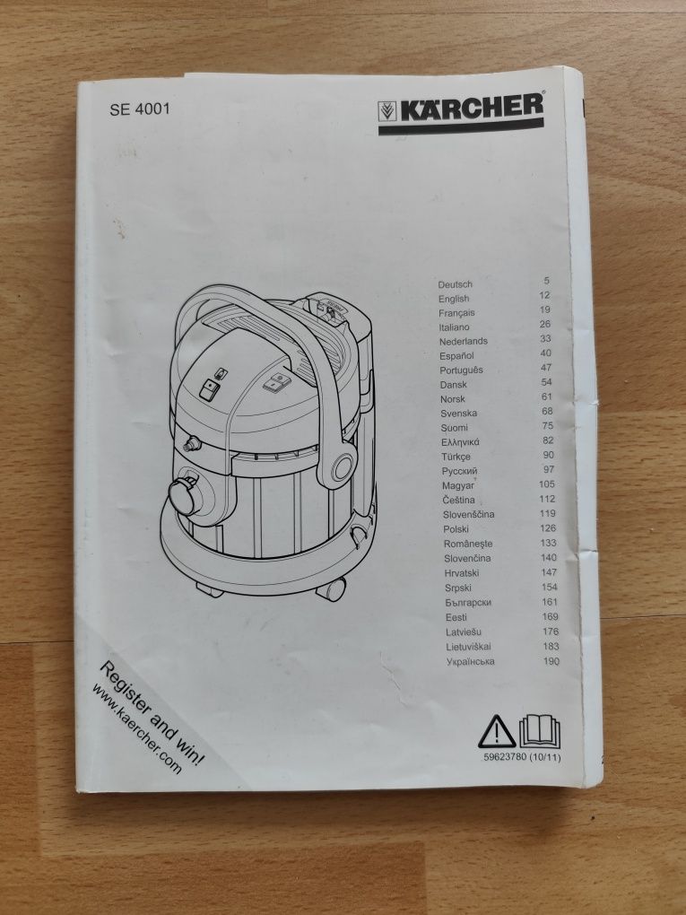 Odkurzacz piorący Karcher SE4001 plus akcesoria