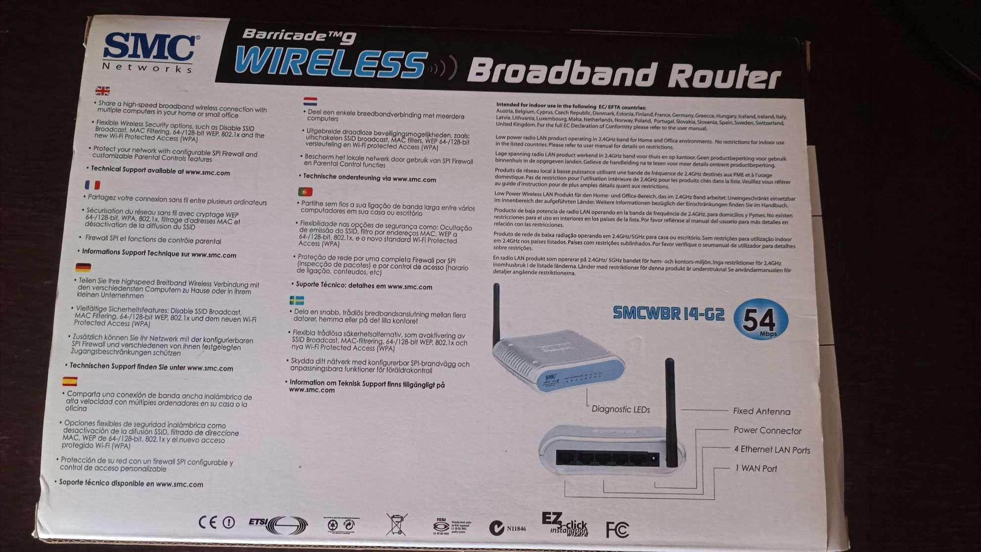 Wireless broadband router 54mbps