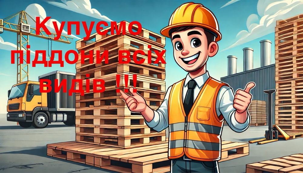 Закуповуємо піддони будь-яких видів!