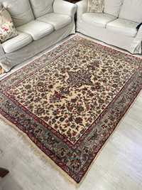 Duży orientalny dywan ręcznie tkany vintage