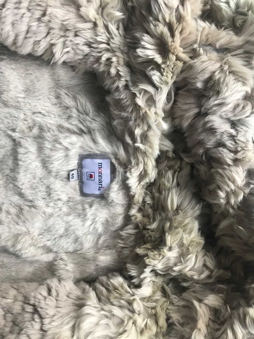 Monnari kurtka płaszcz jesienny ocieplany futrem z królika rozm 40