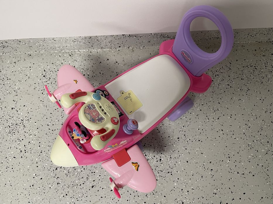 Jeździk, odpychacz Kiddieland samolot Minnie Mouse