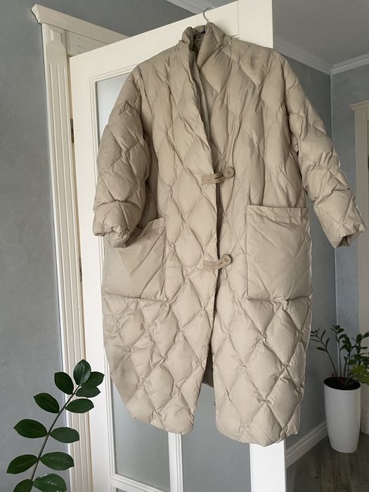 Пуховик  жіночий овер сайз