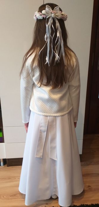 Bolerko/ marynarka białe komunijne