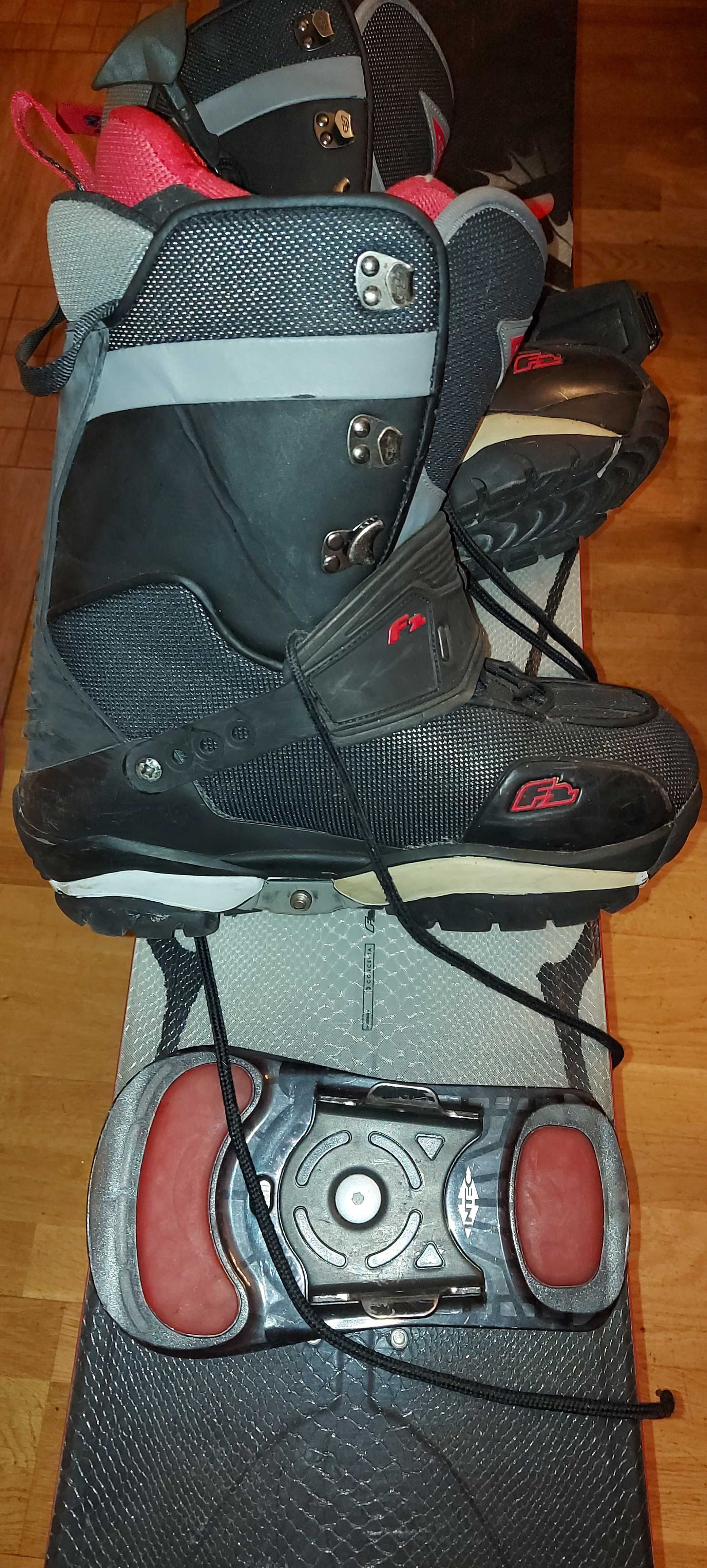 Deska snowboardowa F2 Eliminator LTD + wiązania + buty