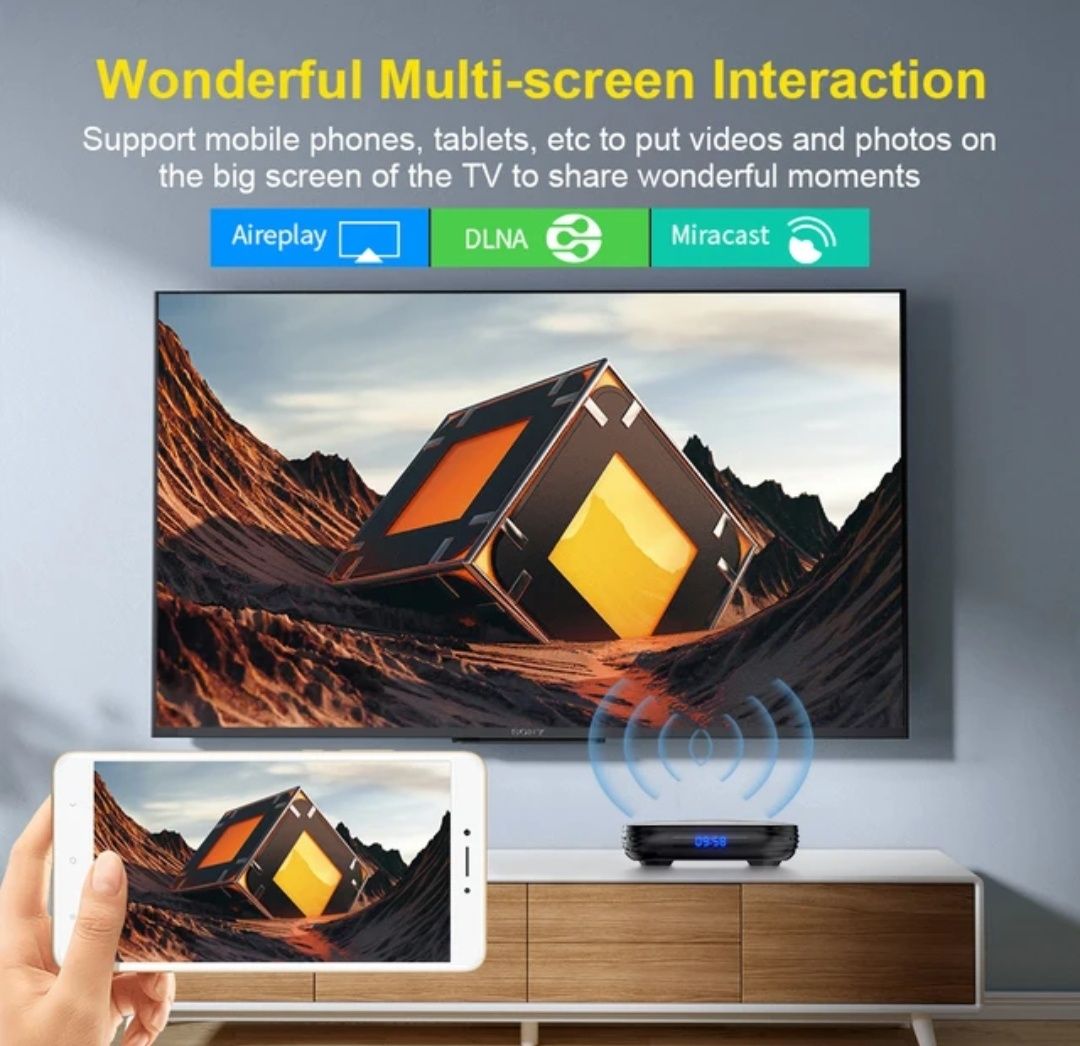 Box Android Transpeed 8K (H618) + 4 GB RAM + 32 GB ROM + Android TV