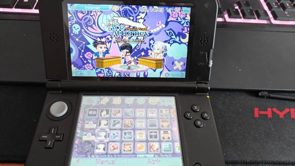 Nintendo 3DS XL Versão Pokémon XY Azul - Desbloqueada
