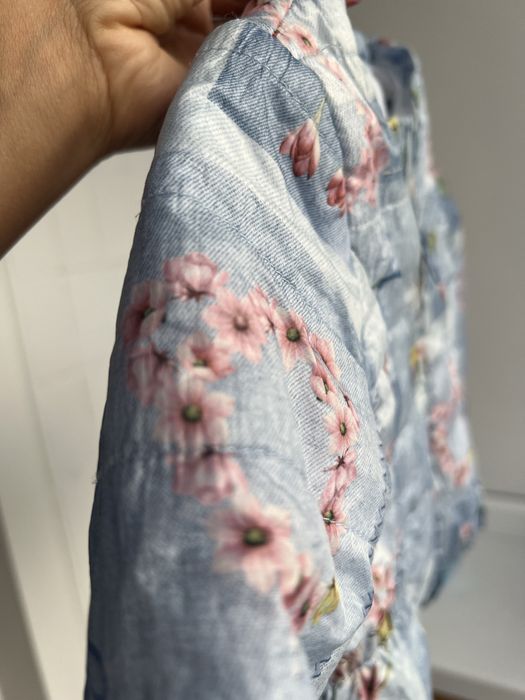 Вітрівка дитяча 68 см на дівчинку блакитна