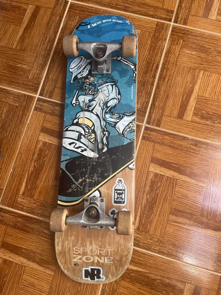 Skatebord usado.