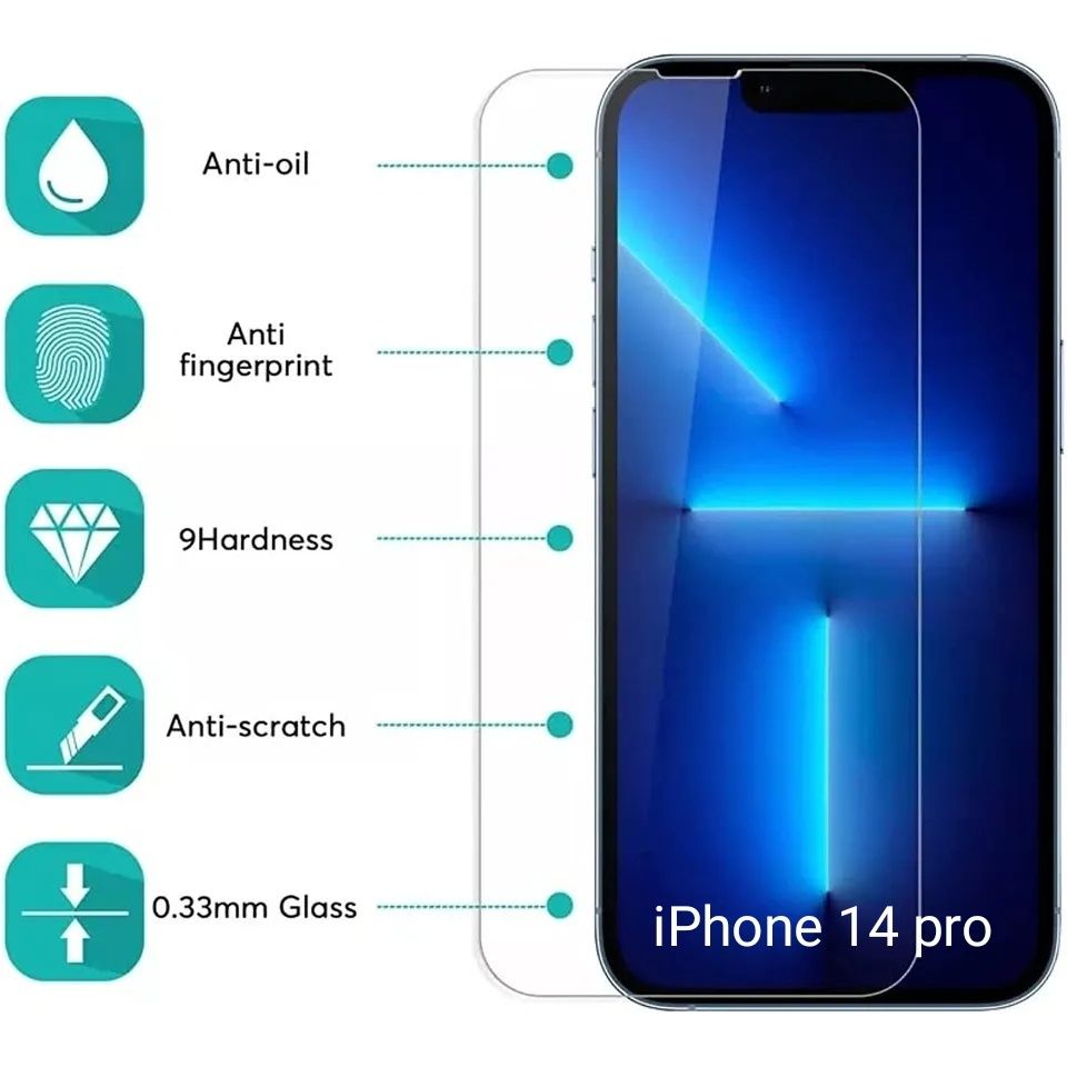 Захисне 3D скло для OnePlus nord 2, iPhone 14 pro