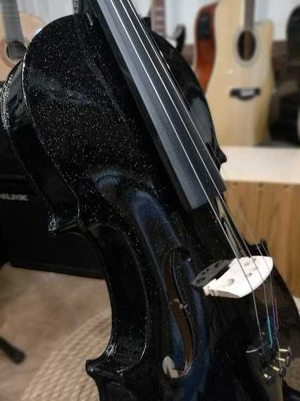 Prima Soloist Metalic Black skrzypce 4/4-1/8 z futerałem i smycznkiem