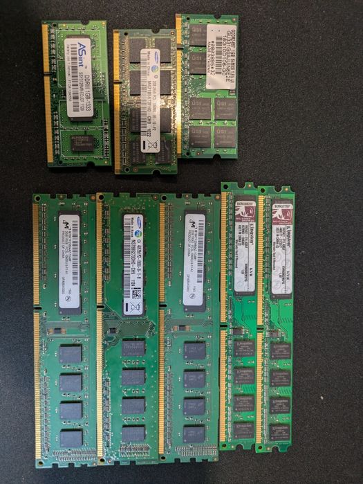 Memorias ram variadas