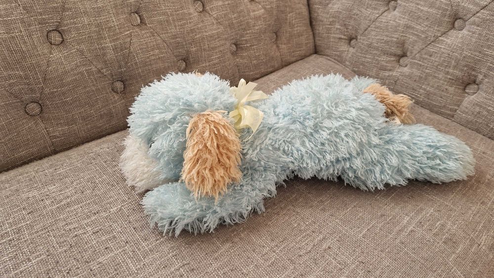 Peluche - cão azul, NOVO