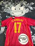 camisola portugal 2004 c.ronaldo 17 tamanho L