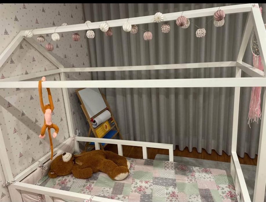 Cama crianca lacada branca