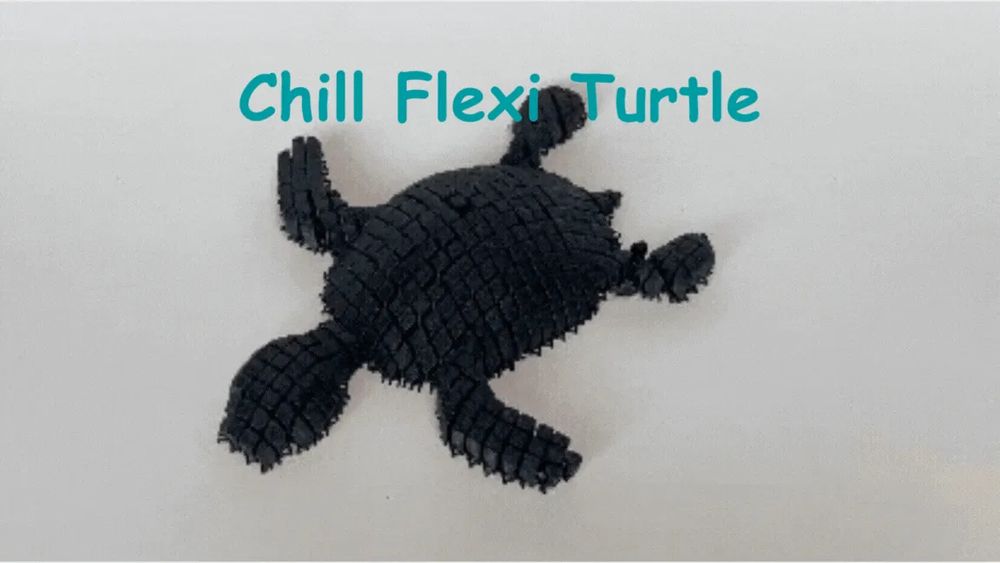 Tartaruga Flexível Relaxante - Sua Nova Mascote Articulada