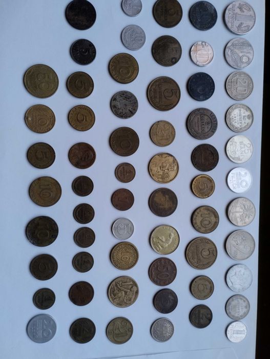 Stare Monety Różne Okresy Rosja Niemcy