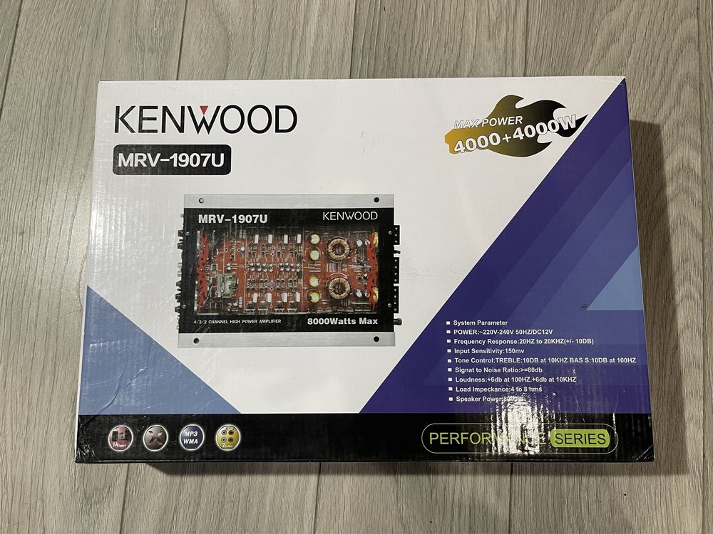 Автомобільний 4-канальний підсилювач звуку Kenwood MRV-1907U 4 канали