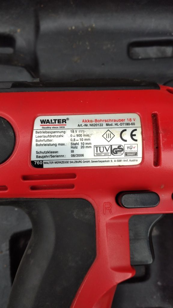 Шуроповерт WALTER з Німеччини