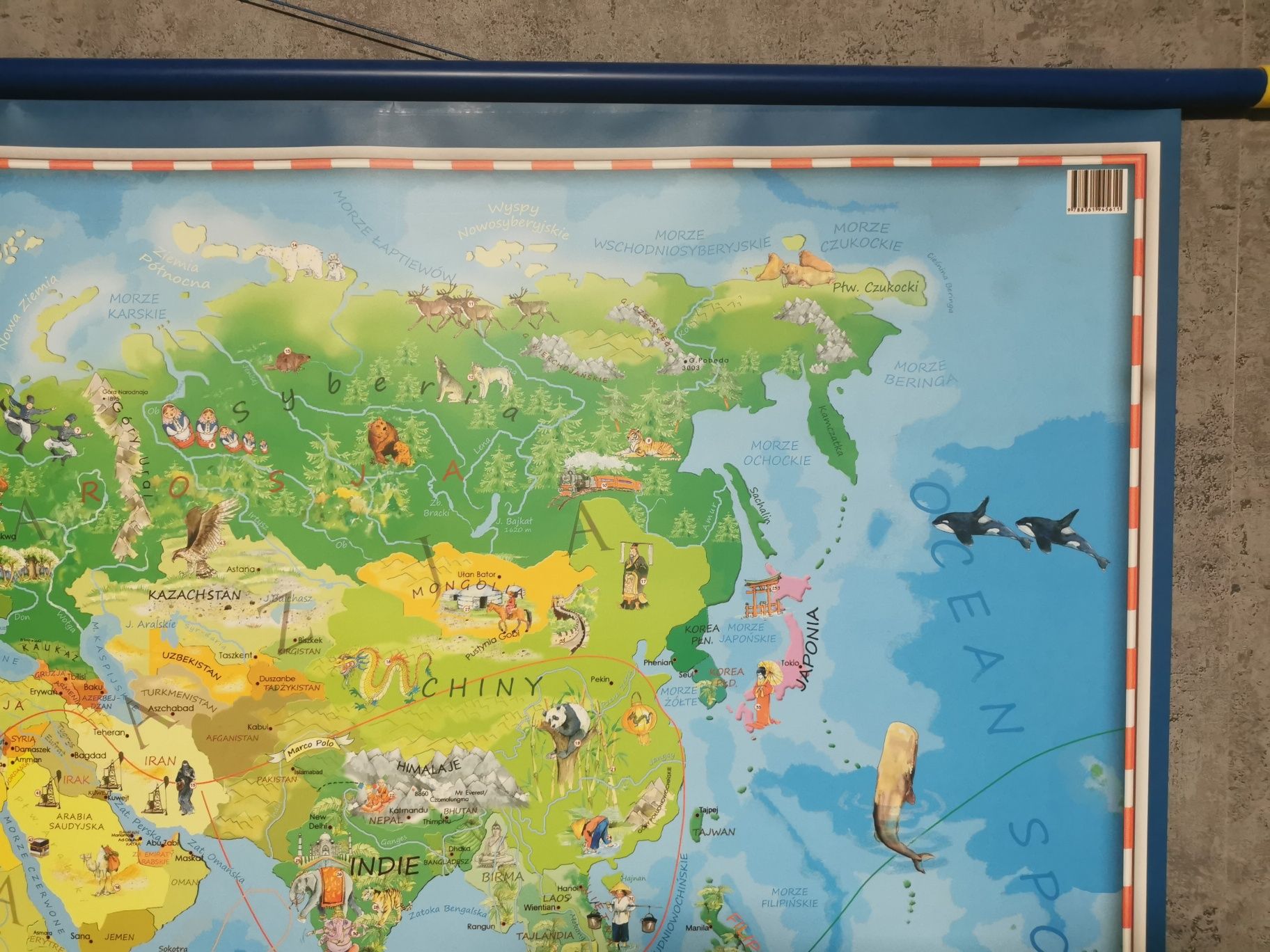 Mapa ścienna Świat Młodego Odkrywcy