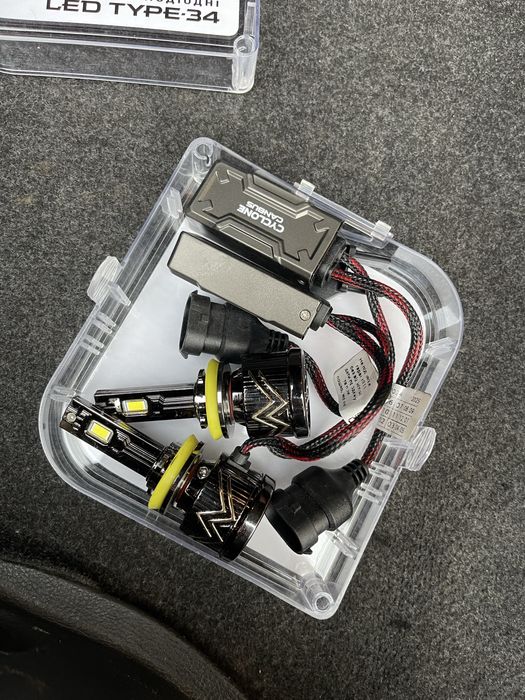 Комплект LED ламп Cyclone H11/H8/H16 6000k 16000Lm