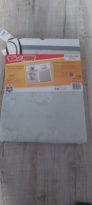 Nowa pościel dziecięca z bawełną renforcé  Tom & Jerry, 140 x 200 cm