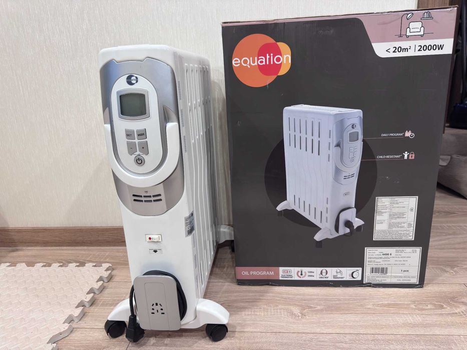 Масляний обігрівач з електронним упарвлением Equation 2000 Вт 9 секцій