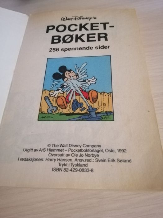 Donald duck комиксы книга на норвежском 1992год