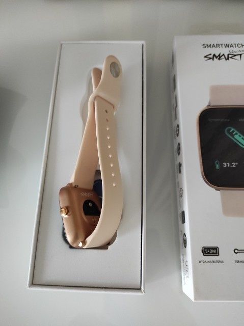 Nowy Smartwatch Vector Smart pasek pudrowy róż
