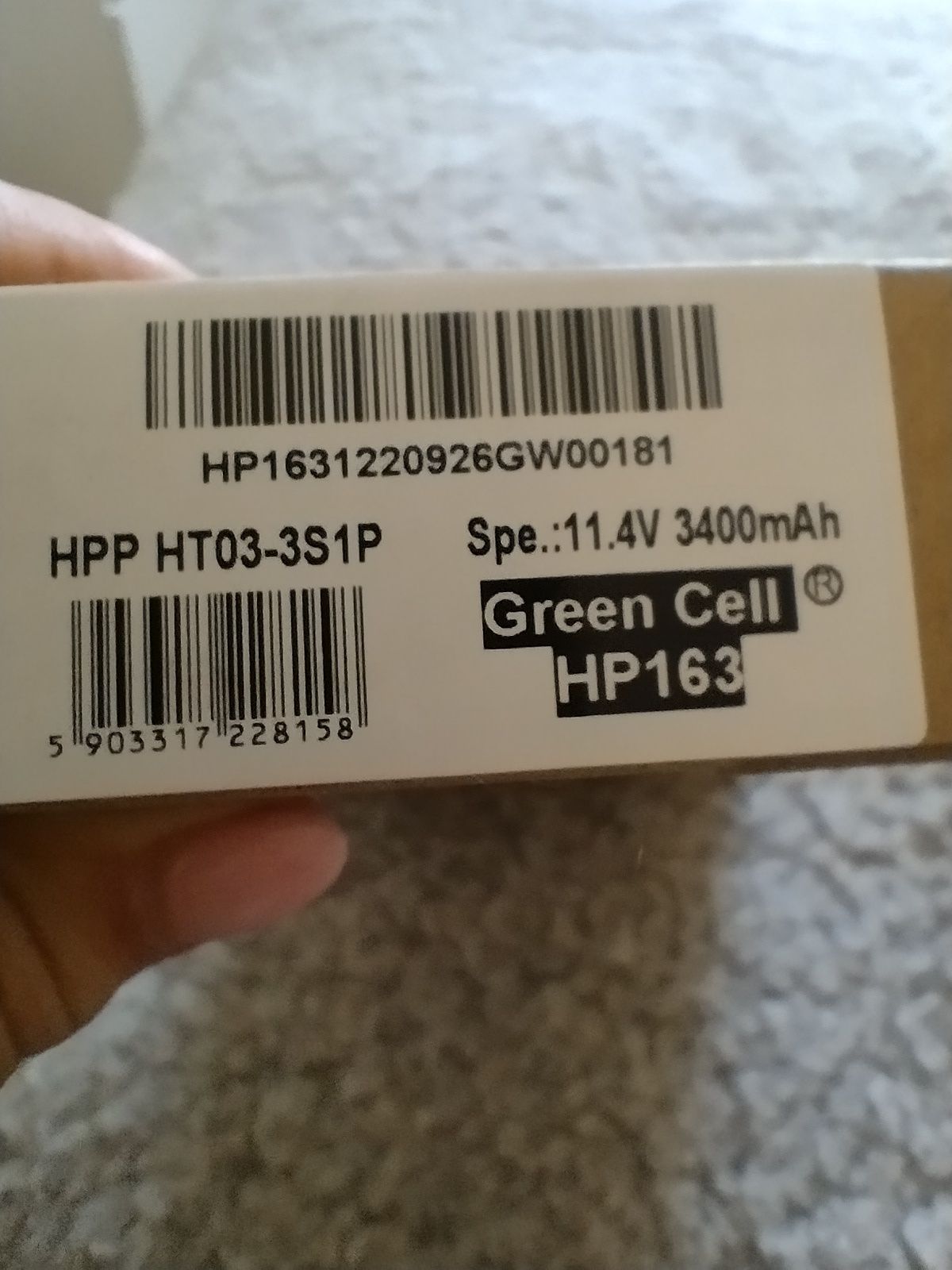 Green Cell HP163. Bateria nowa do laptopa
