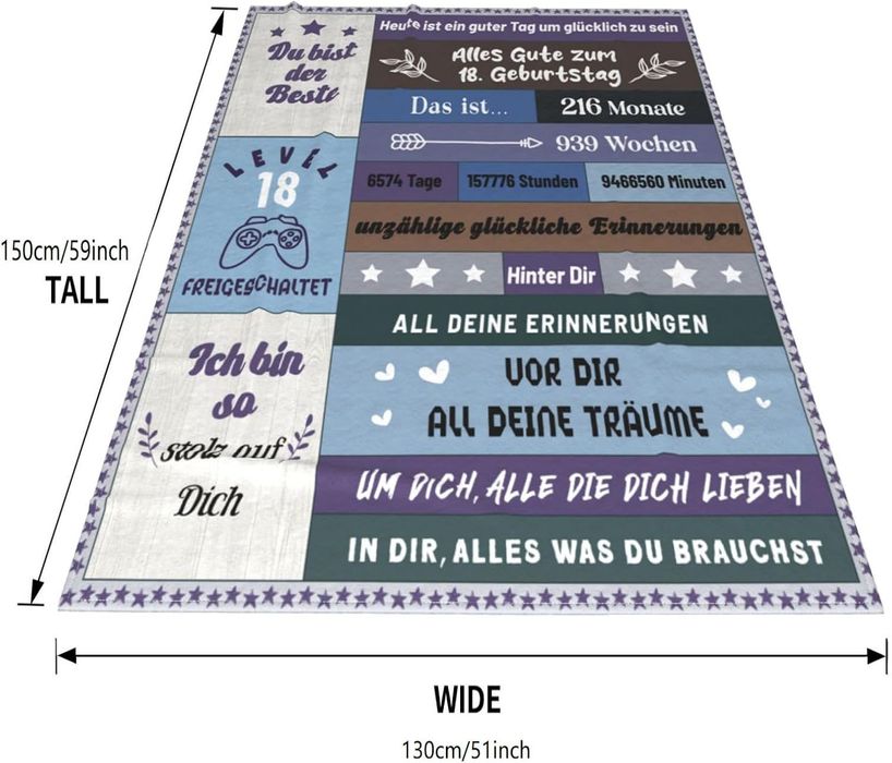 Koc 150x200 Prezent Urodzinowy Dla Chłopaka Stylowy