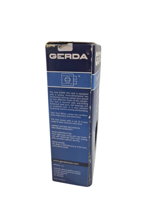 Zamek zasuwa GerdaA G1000 nikiel satyna ATEST KL 7