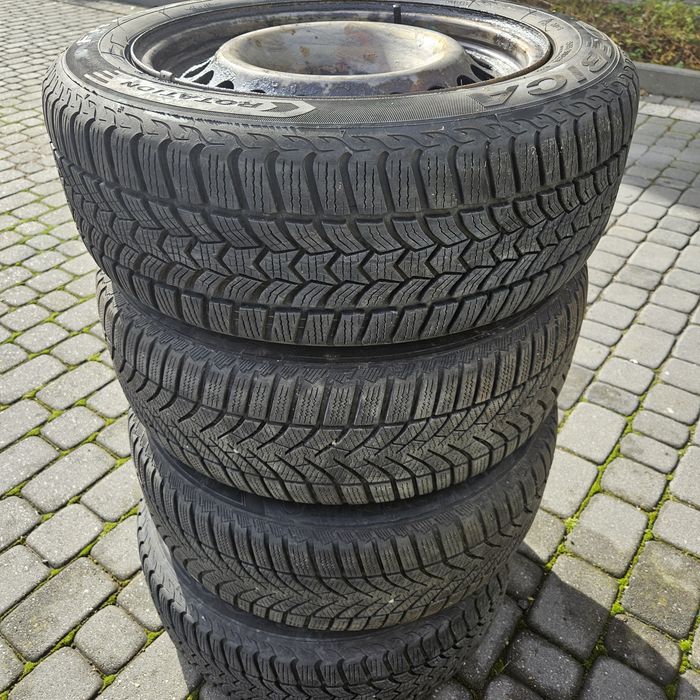 Opony zimowe 105/55 16 R felgi mercedes C, 5x112