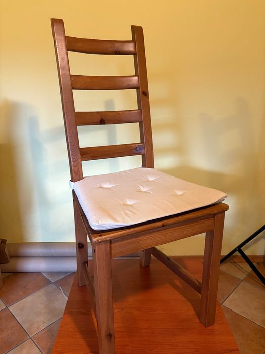 krzesła do kuchni drewniane bejca patynowa IKEA  5szt