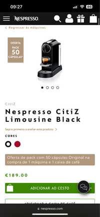 Maquina Nespresso capsulas original