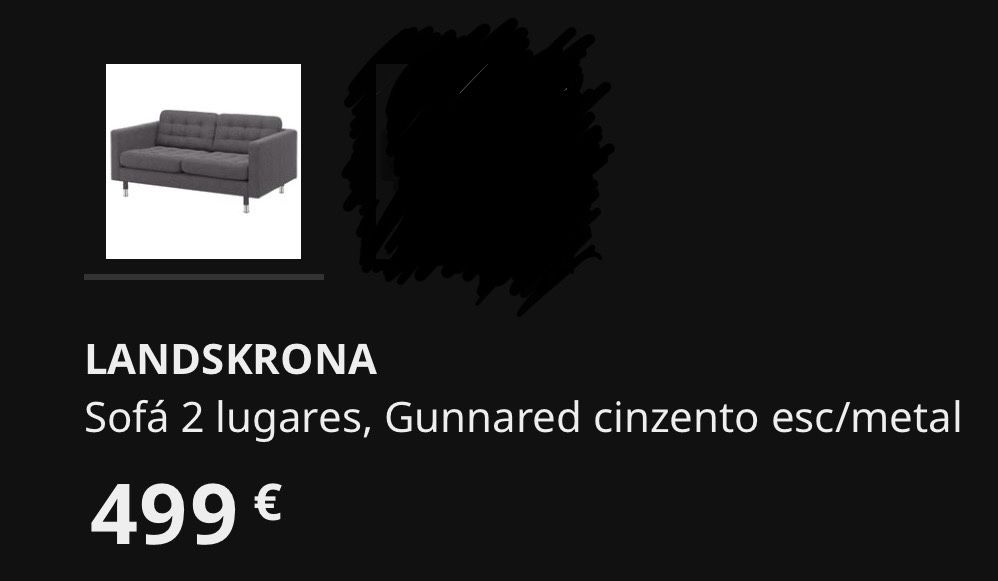 Sofá LANDSKRONA 2 lugares IKEA