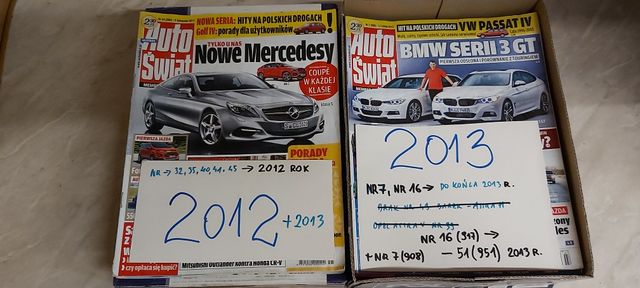 Tygodnik czasopismo AUTO ŚWIAT całe kpl roczniki od 2014 roku okazja !
