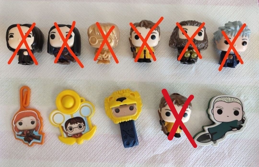Figuras Kinder Joy DC e Harry Potter Funko
