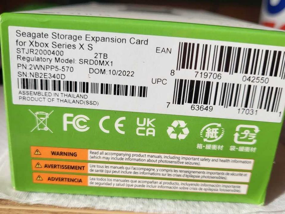 Dysk Seagate Storage Expansion Card 2TB do Xbox Series X/S