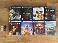 Gry PS5/PS4 + nakładki na pada