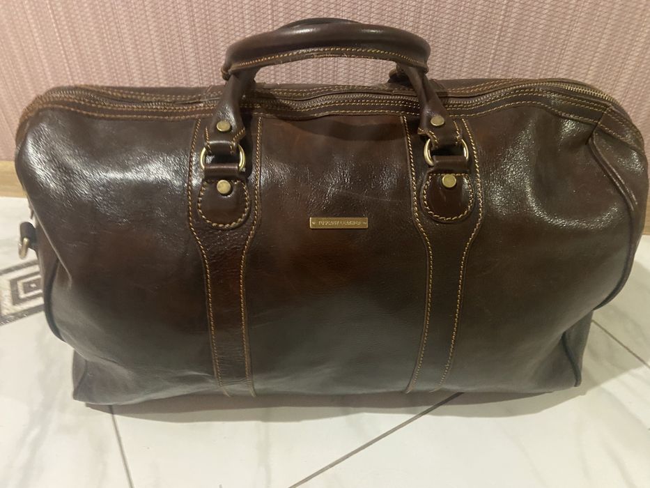 Дорожная сумка из натуральной кожи