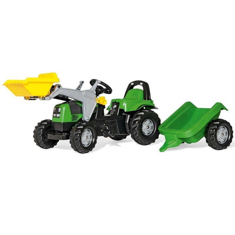 Traktor na pedały dla dzieci  Deutz-Fahr Kid z przyczepką