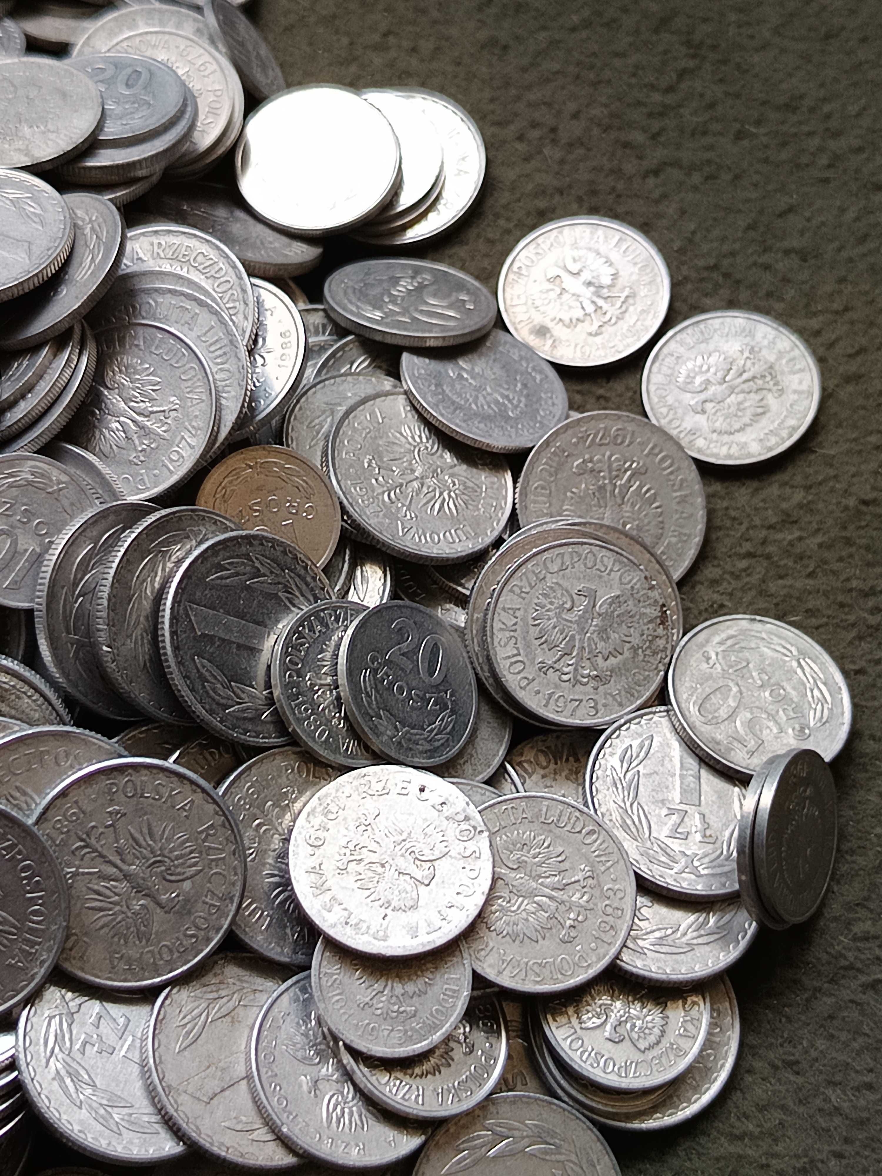 Sprzedam 1 kilogram monet aluminiowych z okresu PRL